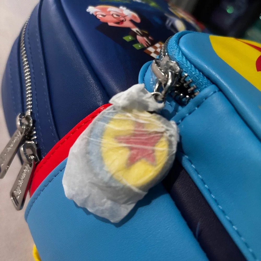 Loungefly Pixar Shorts Mini Backpack Luxo Ball AOP Blue WDBK3188 New with Tags